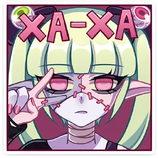 ✌️ emoji Зомбяка '@KatShiStickers' Telegram sticker 23 of 48