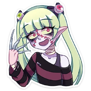 😈 emoji Зомбяка '@KatShiStickers' Telegram sticker 24 of 48