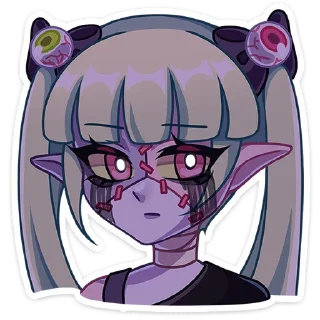 😭 emoji Зомбяка '@KatShiStickers' Telegram sticker 16 of 48