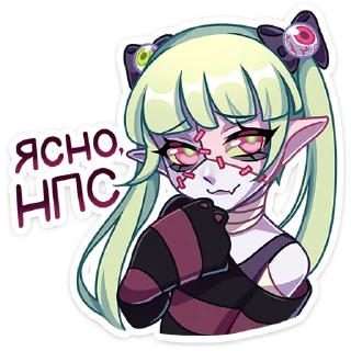 🙂 emoji Зомбяка '@KatShiStickers' Telegram sticker 9 of 48