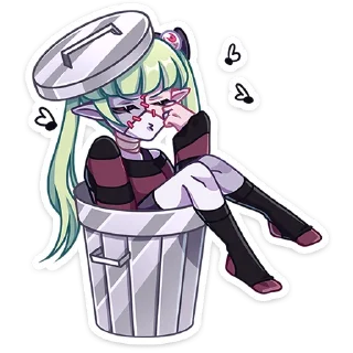 🗑️ emoji Зомбяка '@KatShiStickers' Telegram sticker 11 of 48