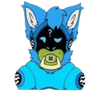 🤔 emoji Protogen Telegram sticker 6 of 21