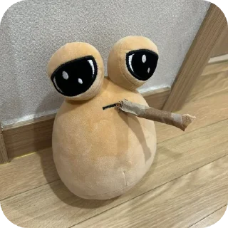 🧸 emoji pou. Telegram sticker 6 of 12