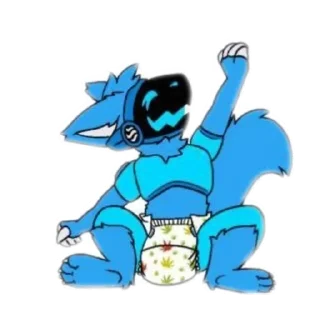 😁 emoji Protogen Telegram sticker 12 of 21