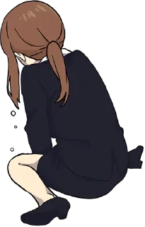 😭 emoji Adult Girl @jp_stickers Telegram sticker 18 of 40