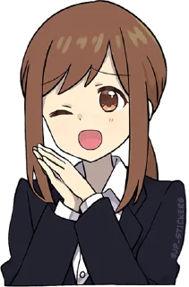 ☺️ emoji Adult Girl @jp_stickers Telegram sticker 13 of 40