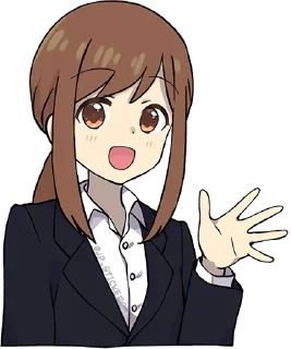 👋 emoji Adult Girl @jp_stickers Telegram sticker 22 of 40