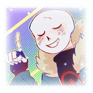 Sticker from Killer sans