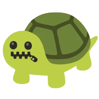 🤐 emoji Черепашка как смысл жизни Telegram sticker 16 of 31