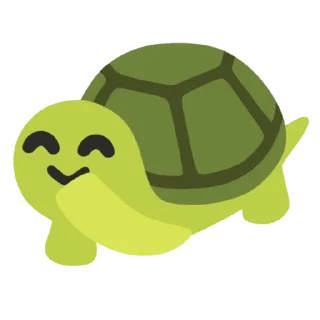 🤭 emoji Черепашка как смысл жизни Telegram sticker 15 of 31