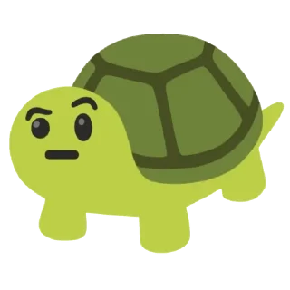 🤨 emoji Черепашка как смысл жизни Telegram sticker 18 of 31