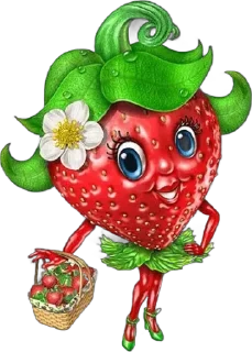 🌟 emoji Strawberries Telegram sticker 21 of 25