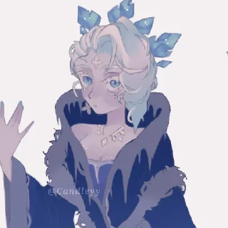 😐 emoji Frost Queen cookie Telegram sticker 7 of 11