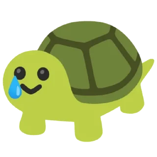 🥲 emoji Черепашка как смысл жизни Telegram sticker 13 of 31