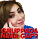 Sticker from fan