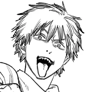 😝 emoji Chainsaw Man | By @kittywup Telegram sticker 13 of 102