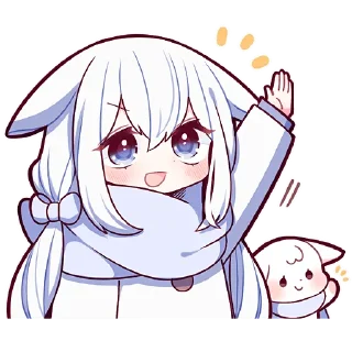 Sticker from Белая зайка 2 @Nyasticks