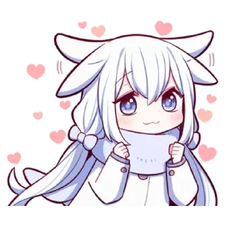 🥳 emoji Белая-зайка @tg_sticks Telegram sticker 21 of 39