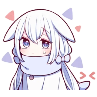 😅 emoji Белая-зайка @tg_sticks Telegram sticker 19 of 39