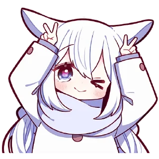 Sticker from Белая зайка 2 @Nyasticks