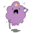 😧 emoji Adventure Time Telegram sticker 17 of 24