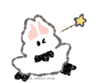 🦇 emoji ૮ᜊ ₊  °  мышка  ૮꒰◞ ◟ ꒱ა .. ૮꒰@CUTE_stickers_emoji꒱ა Telegram sticker 19 of 25