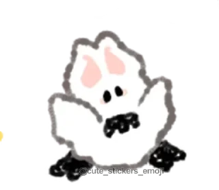 🦇 emoji ૮ᜊ ₊  °  мышка  ૮꒰◞ ◟ ꒱ა .. ૮꒰@CUTE_stickers_emoji꒱ა Telegram sticker 14 of 25
