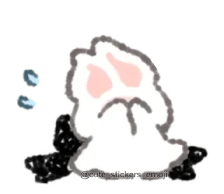 🦇 emoji ૮ᜊ ₊  °  мышка  ૮꒰◞ ◟ ꒱ა .. ૮꒰@CUTE_stickers_emoji꒱ა Telegram sticker 13 of 25