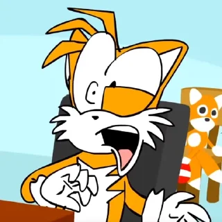 😬 emoji Tails Telegram sticker 16 of 23
