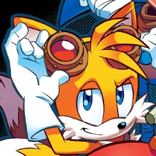 😀 emoji Tails Telegram sticker 13 of 23