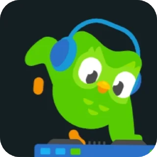 🎧 emoji Duolingo (by: @hd_kanon) Telegram sticker 10 of 54