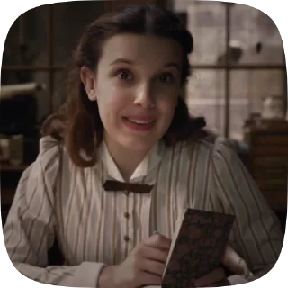🔎 emoji Enola Holmes by sadiewildgirl Telegram sticker 6 of 18