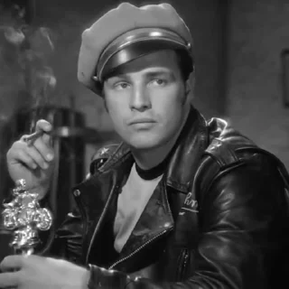 🤨 emoji Marlon Brando Telegram sticker 12 of 35