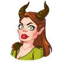 😨 emoji Maleficent Telegram sticker 4 of 30