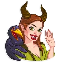 👋 emoji Maleficent Telegram sticker 5 of 30