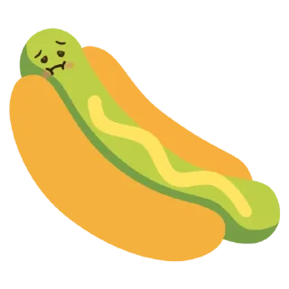 🤢 emoji hot dogi dog Telegram sticker 14 of 40