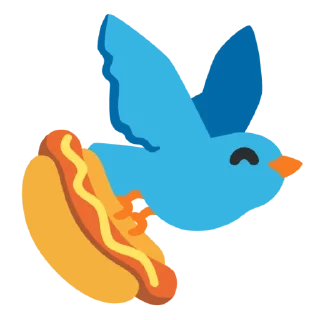 🕊 emoji hot dogi dog Telegram sticker 21 of 40