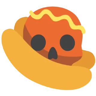 💀 emoji hot dogi dog Telegram sticker 23 of 40