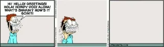 Sticker from Garfield minus Garfield