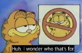 🤔 emoji garfield Telegram sticker 4 of 82