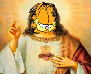 ✝️ emoji garfield Telegram sticker 14 of 82