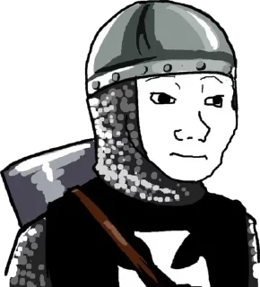 😐 emoji Чёрный Отряд Telegram sticker 11 of 80