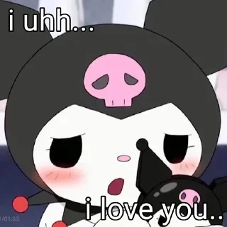 ❤ emoji kuromi for my lovely!! Telegram sticker 1 of 71