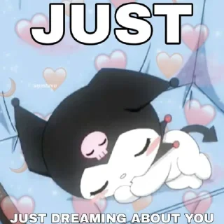 😴 emoji kuromi for my lovely!! Telegram sticker 8 of 71