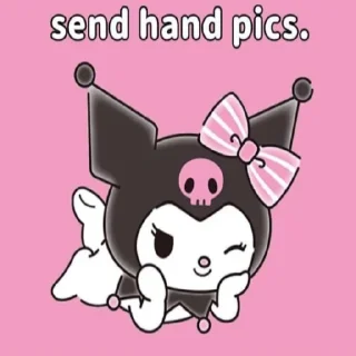 🤚 emoji kuromi for my lovely!! Telegram sticker 18 of 71