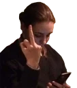 🖕 emoji Jessica Telegram sticker 16 of 20