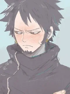🤭 emoji Trafalgar D. Water Law Telegram sticker 20 of 73