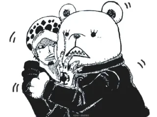 🥶 emoji Trafalgar D. Water Law Telegram sticker 18 of 24