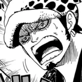 🤬 emoji Trafalgar D. Water Law Telegram sticker 9 of 24