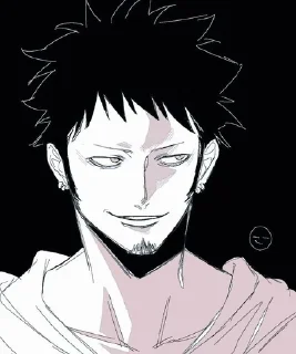 😏 emoji Trafalgar D. Water Law Telegram sticker 5 of 73